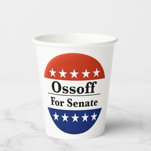 Reelect Georgia Senator Jon Ossoff in 2026 Paper Cups (Front)