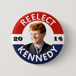 REELECT JOE KENNEDY 2014 2 INCH ROUND BUTTON