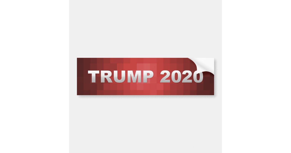 Reelect President Donald Trump 2020 Bumper Sticker Zazzle 