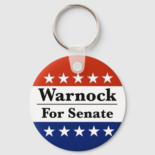 Reelect Raphael Warnock to U.S. Senate 2022 Keychain (Front)