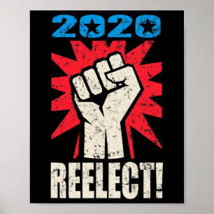 Reelect Trump Election Vintage Poster