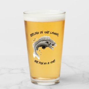 Reeling in laughs... - Fishing Beer Glass