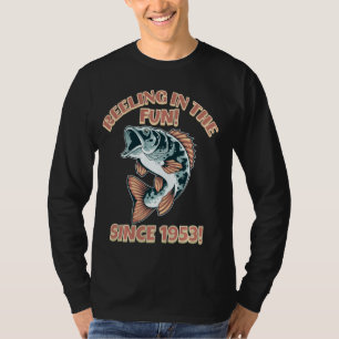 Reeling in the Fun Since 1953 70th Birthday Leapin T-Shirt