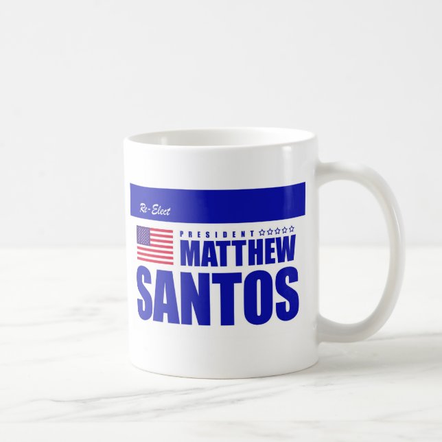 Réélisez la tasse de Matt Santos (Droite)