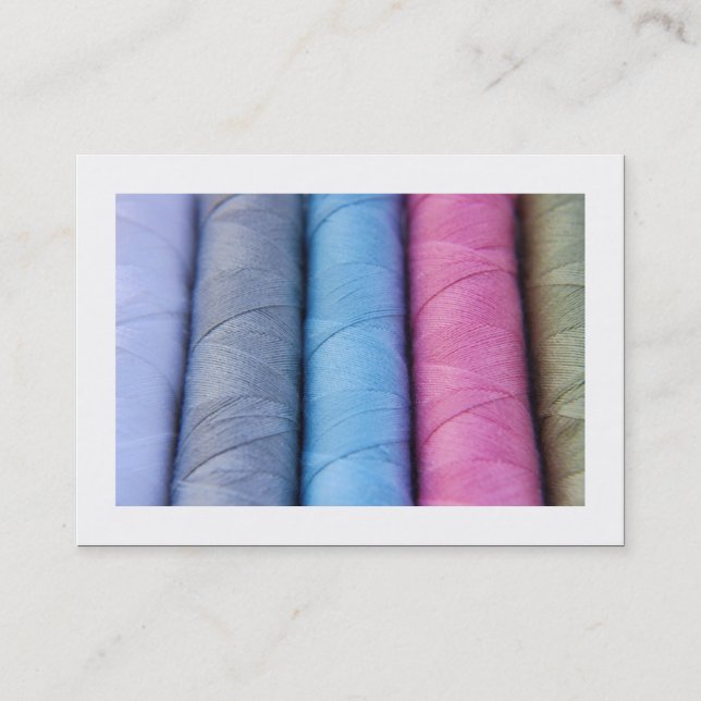 Reels of Cotton (Bordered) Business Card (Front)