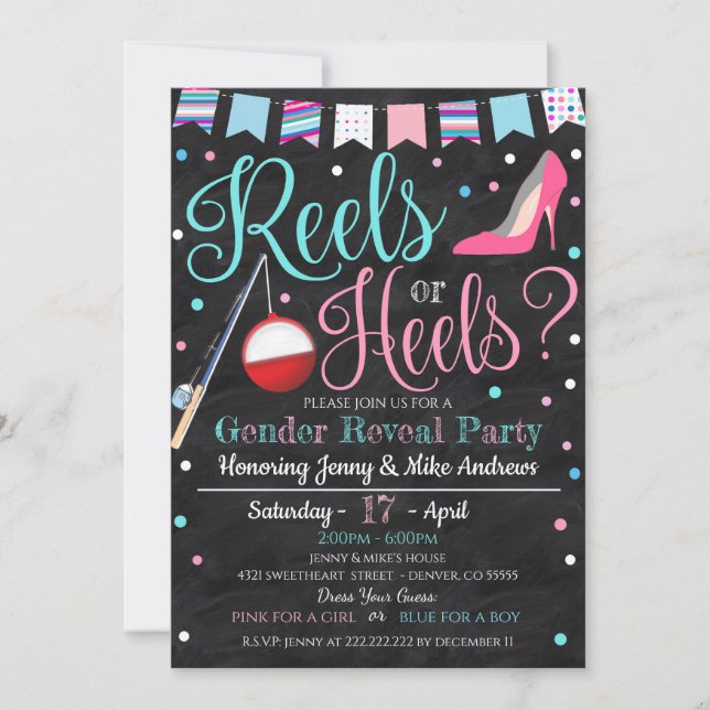 Reels ou talons Genre Reveillez Party Invitation (Devant)