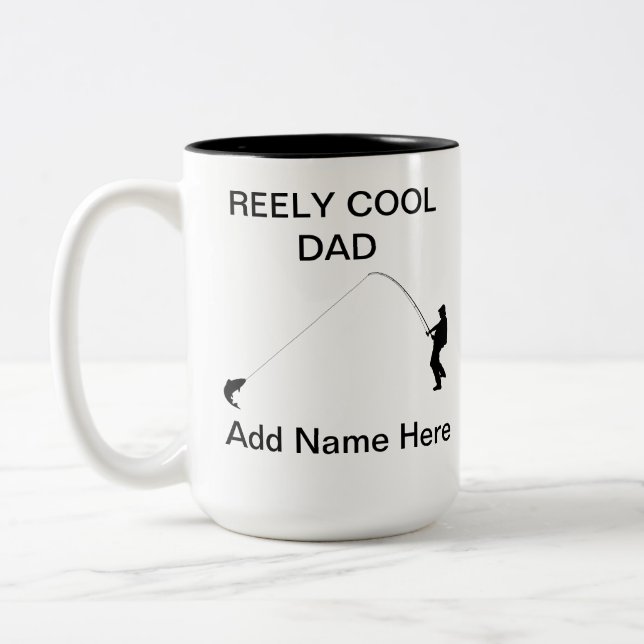 "REELY Cool Dad" Customizable Mug (Left)