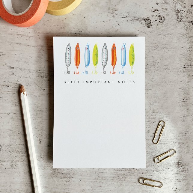 Reely Important Notes Fishing Bait Post-it Notes (Reely Important Notes Fishing Bait Post-it Notes)
