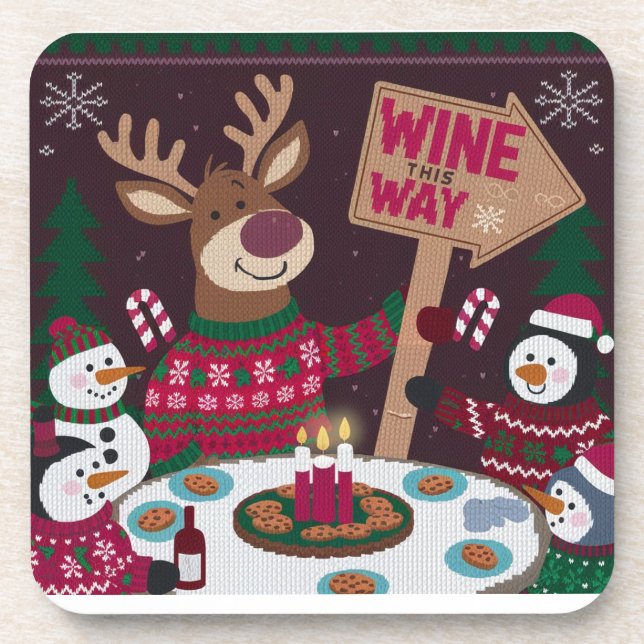 Reender party arrow coaster (Front)