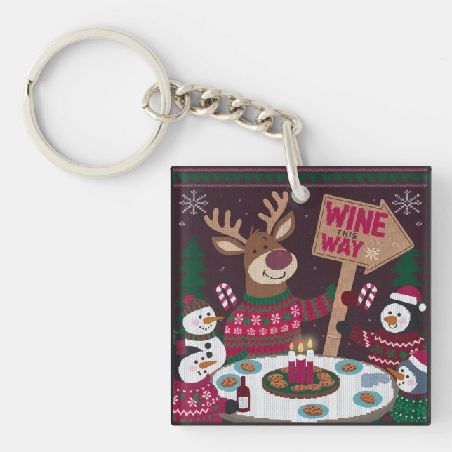 Reender party arrow keychain (Front)