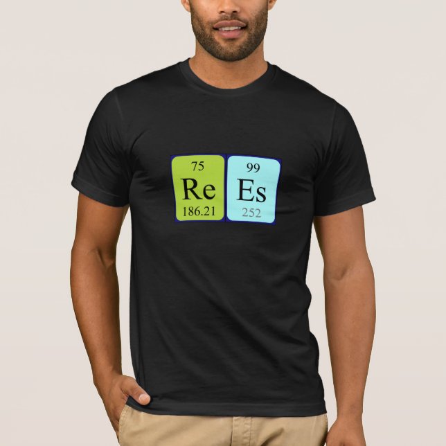 Rees periodic table name shirt (Front)