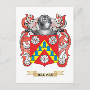 Reeves Coat of Arms (Family Crest) Postcard