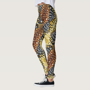 Reeve's Pheasant Feather Leggings - Design 2