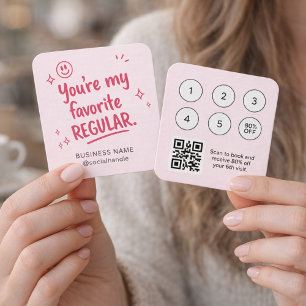 Refer a Friend Beauty Referral Card with QR Code