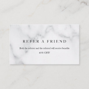 Refer a Friend Elegant Business Professional  Referral Card