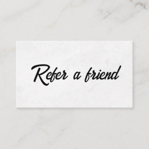 Refer a Friend Elegant Business Professional  Referral Card