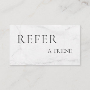 Refer a Friend Elegant Business Professional  Referral Card