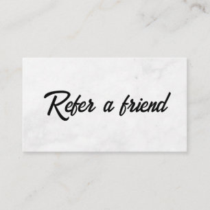 Refer a Friend Elegant Business Professional  Referral Card