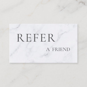 Refer a Friend Elegant Business Professional  Referral Card