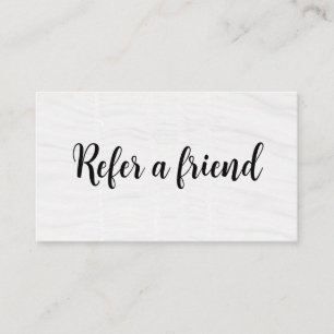 Refer a Friend Elegant Business Professional  Referral Card