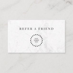 Refer a Friend Elegant Business Professional  Referral Card