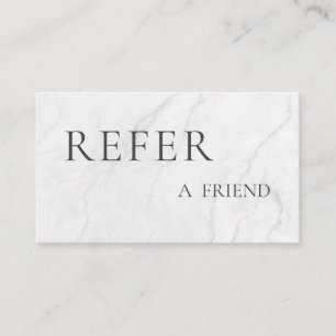 Refer a Friend Elegant Business Professional  Referral Card