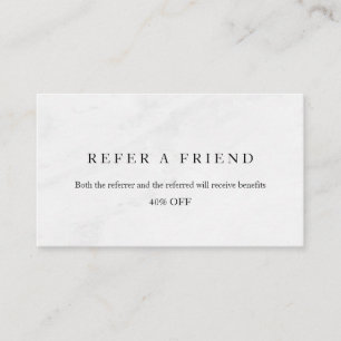 Refer a Friend Elegant Business Professional  Referral Card