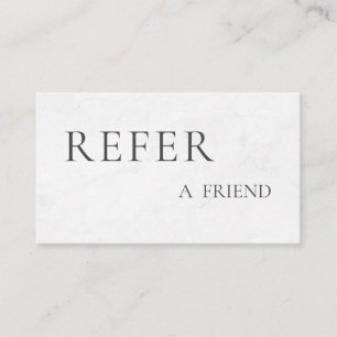 Refer a Friend Elegant Business Professional  Referral Card