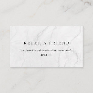 Refer a Friend Elegant Business Professional  Referral Card