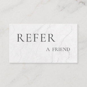 Refer a Friend Elegant Business Professional  Referral Card
