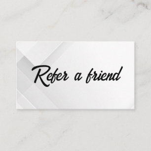Refer a Friend Elegant Business Professional  Referral Card