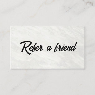 Refer a Friend Elegant Business Professional  Referral Card