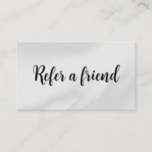 Refer a Friend Elegant Business Professional  Referral Card