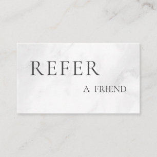 Refer a Friend Elegant Business Professional  Referral Card