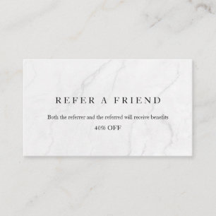 Refer a Friend Elegant Business Professional  Referral Card