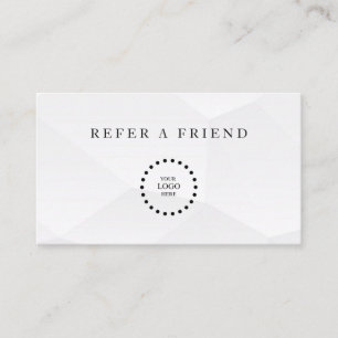 Refer a Friend Elegant Business Professional  Referral Card