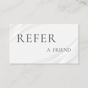 Refer a Friend Elegant Business Professional  Referral Card
