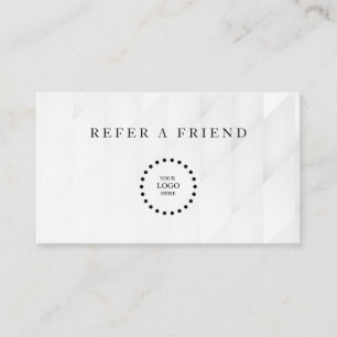 Refer a Friend Elegant Business Professional  Referral Card