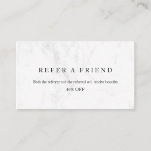 Refer a Friend Elegant Business Professional  Referral Card