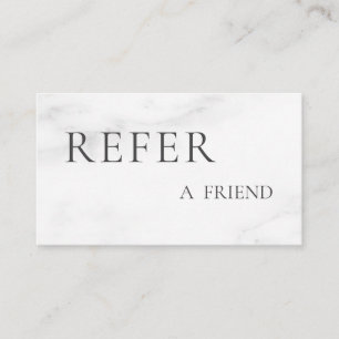 Refer a Friend Elegant Business Professional  Referral Card