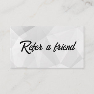 Refer a Friend Elegant Business Professional  Referral Card