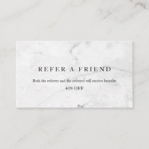 Refer a Friend Elegant Business Professional  Referral Card