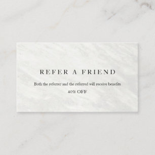 Refer a Friend Elegant Business Professional  Referral Card
