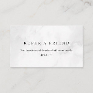 Refer a Friend Elegant Business Professional  Referral Card