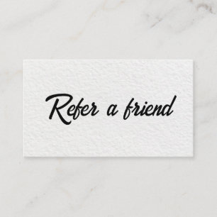 Refer a Friend Elegant Business Professional  Referral Card
