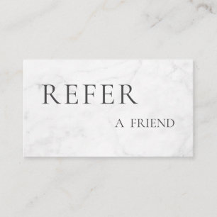 Refer a Friend Elegant Business Professional  Referral Card