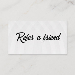 Refer a Friend Elegant Business Professional  Referral Card