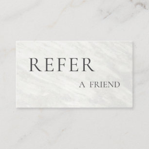 Refer a Friend Elegant Business Professional  Referral Card