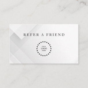 Refer a Friend Elegant Business Professional  Referral Card