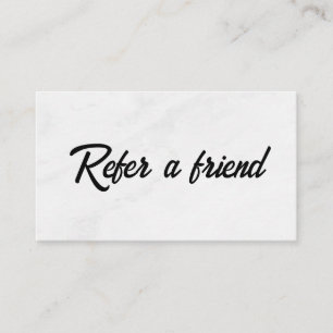Refer a Friend Elegant Business Professional  Referral Card